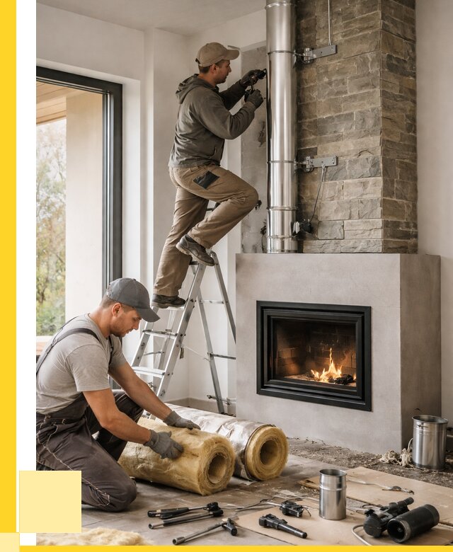 Монтаж дымоходов для каминов в Кузнецке от 15636 р. ЭриданКнц