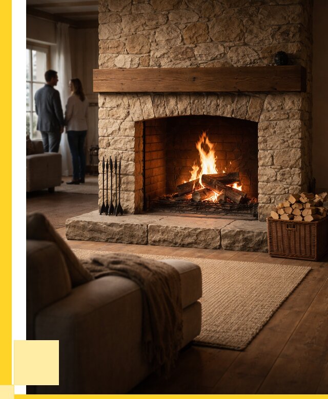 Открытые камины под ключ в Кузнецке от 156360 р. ЭриданКнц