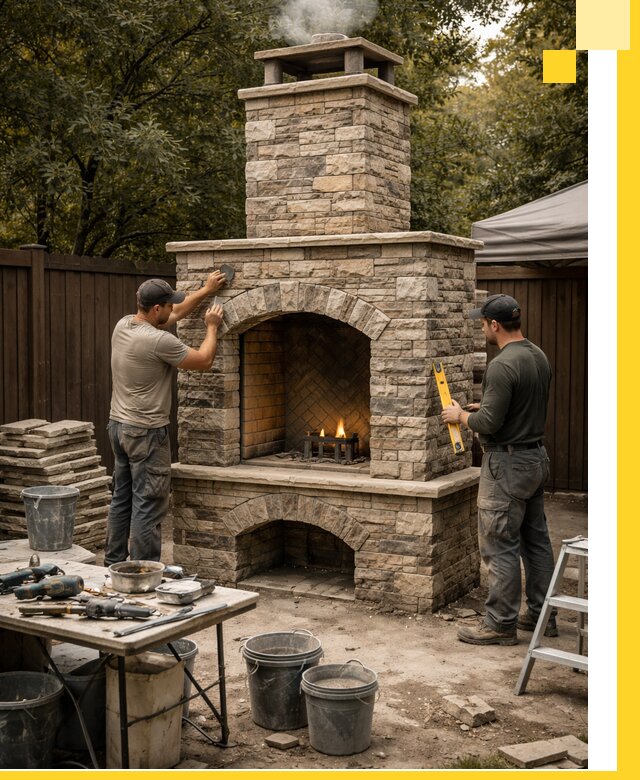 Проектирование и установка уличных каминов в Кузнецке