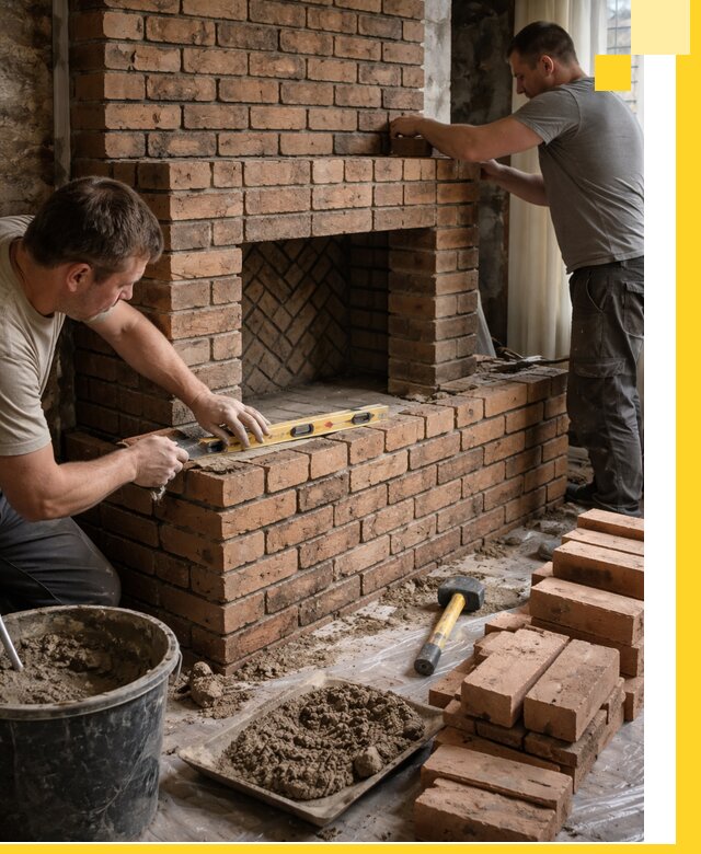 Изготовление и установка кирпичных каминов в Кузнецке