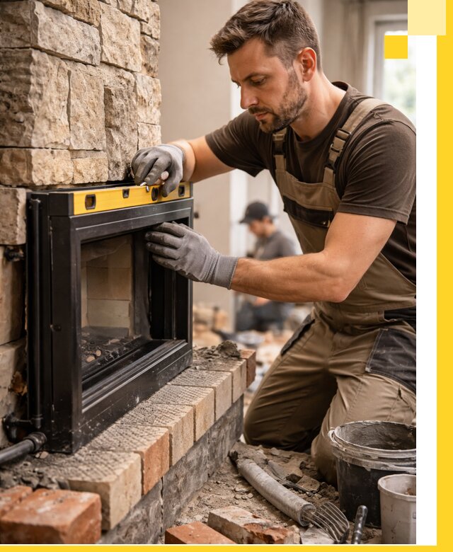 Дровяные камины под ключ в Кузнецке: монтаж, обустройство