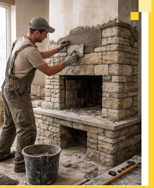 Строительство каминов под ключ в Кузнецке от проектирования до монтажа