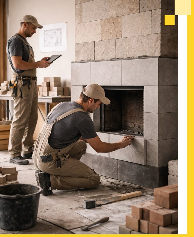 Индивидуальные проекты каминов и каминных систем в Кузнецке