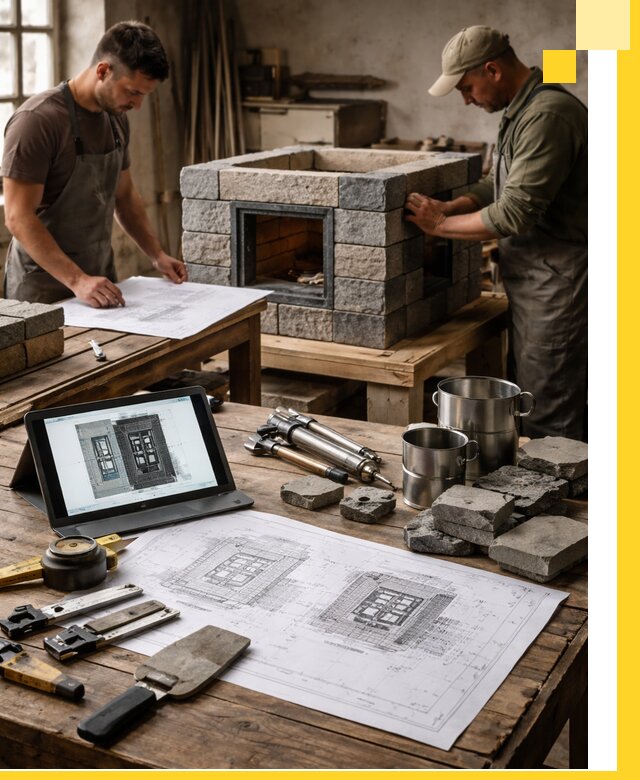 Разработка проектов печей с согласованием и монтажом в Кузнецке