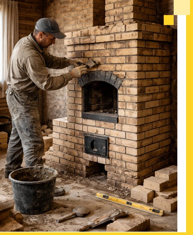 Кирпичные печи под ключ в Кузнецке: проектирование и кладка