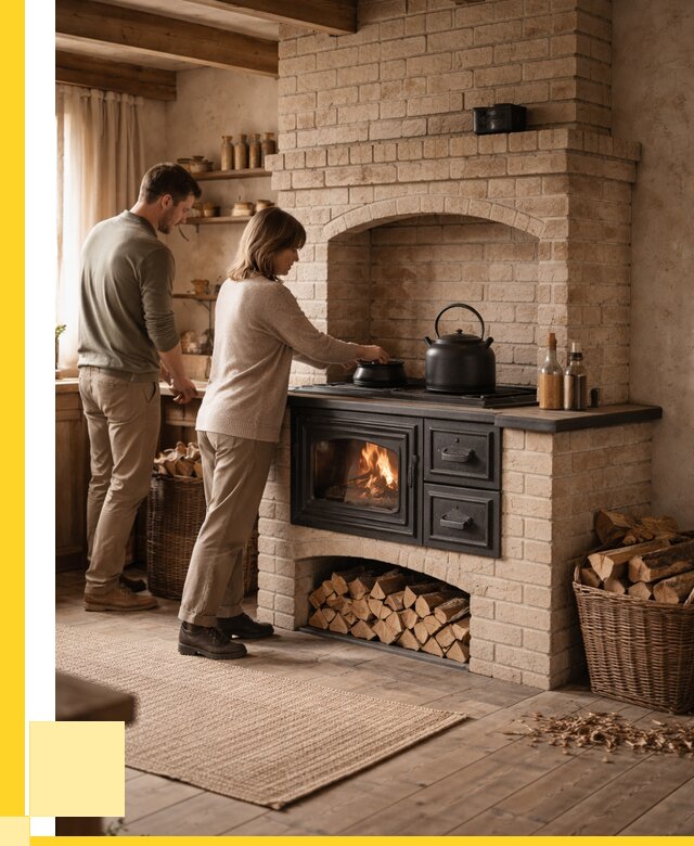 Печи с плитой в Кузнецке от 46908 р. | ЭриданКнц — кирпичная печь