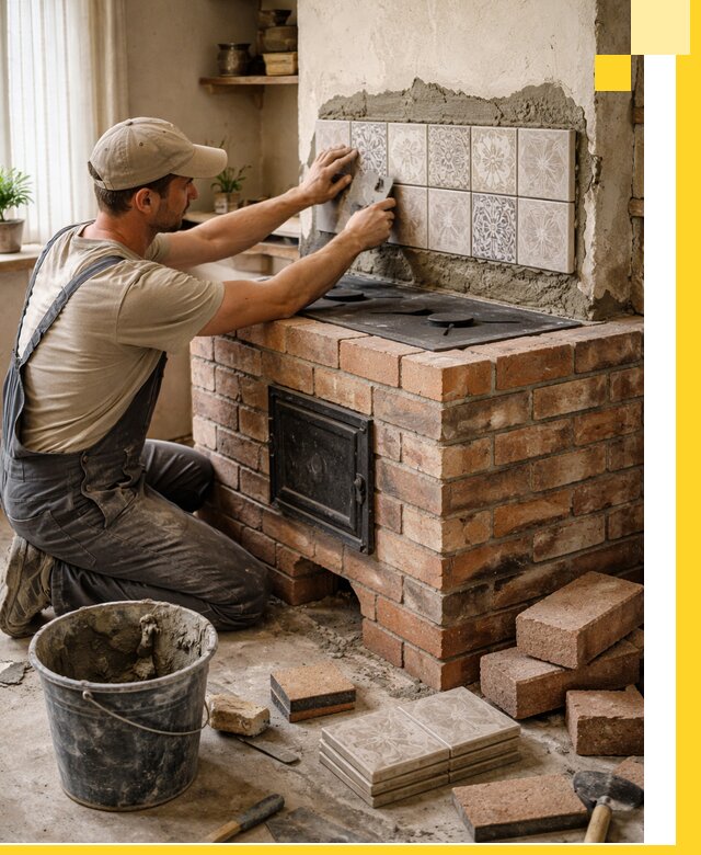 Печи с плитой на заказ монтаж гарантия и сервис в Кузнецке