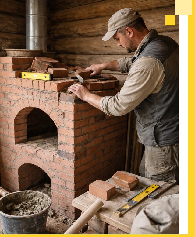 Изготовление и установка русских печей в Кузнецке под ключ