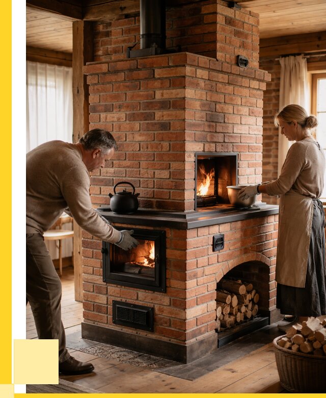 Печи для загородного дома под ключ в Кузнецке от 83392 р. | ЭриданКнц