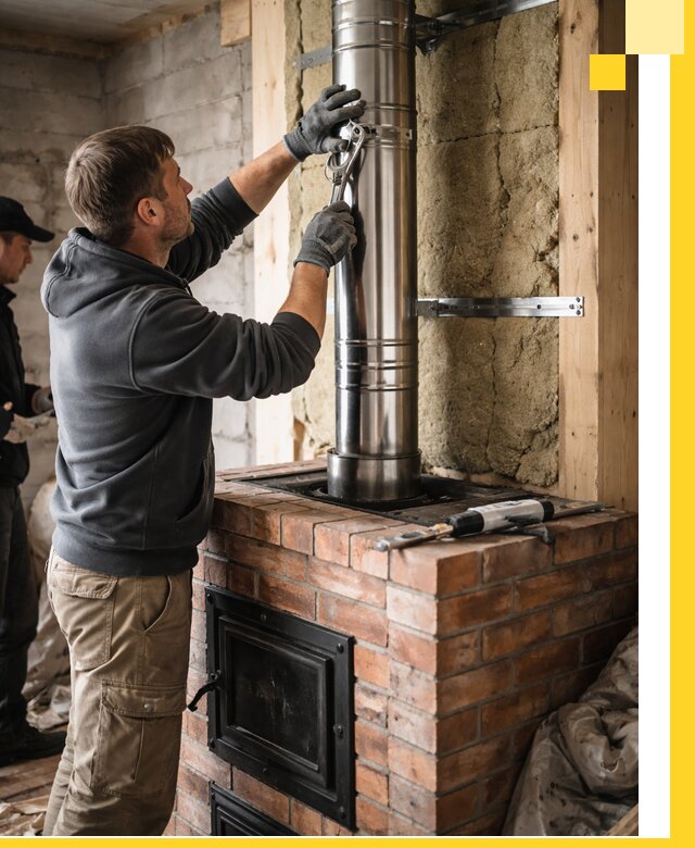 Изготовление и монтаж печей и дымоходов под ключ в Кузнецке