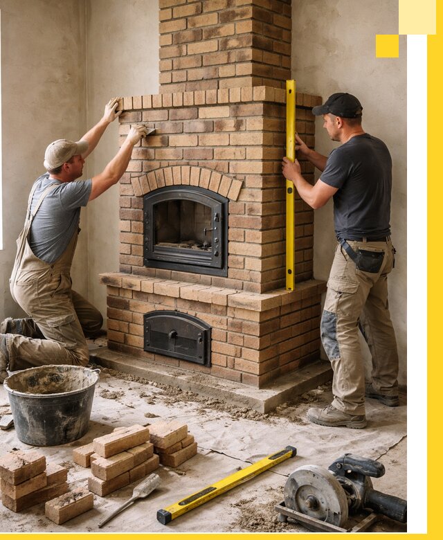 Продажа и установка печей и каминов для дома под ключ в Кузнецке