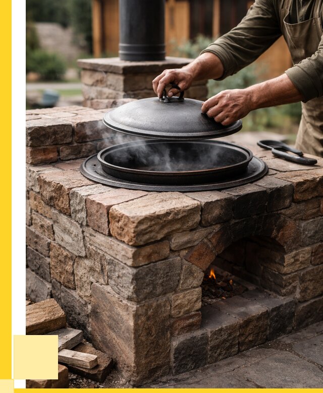 Печи для казана в Кузнецке по цене от 18763 р. | ЭриданКнц