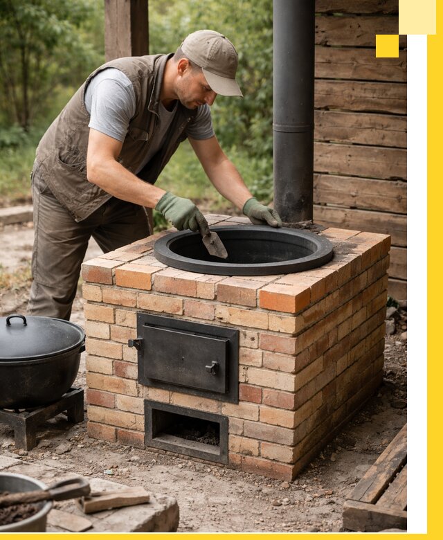 Изготовление и установка печей для казана в Кузнецке под ключ