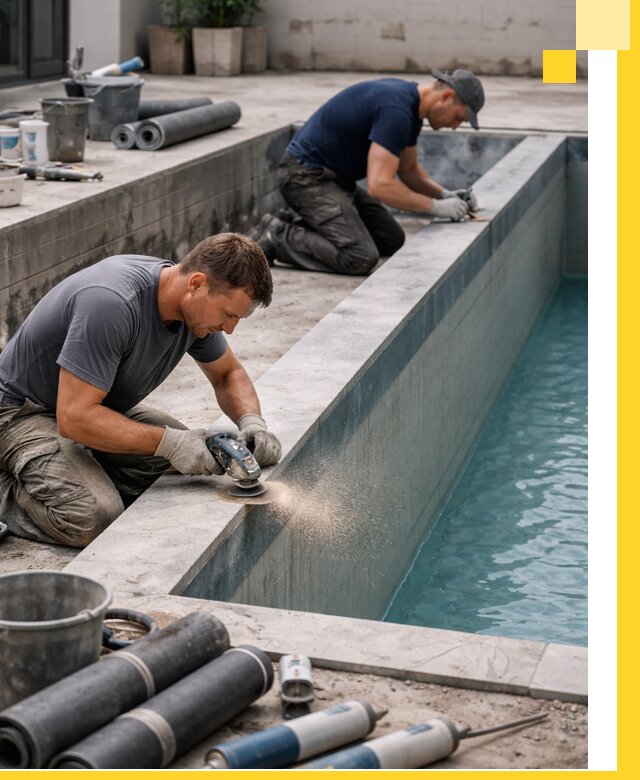 Профессиональный ремонт бассейнов под ключ в Кузнецке