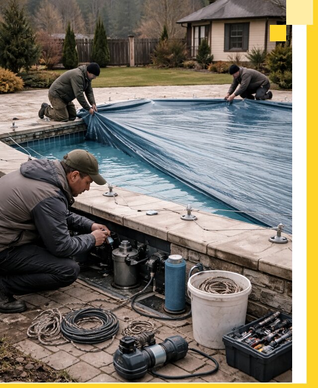 Консервация бассейнов в Кузнецке: подготовка к длительному хранению