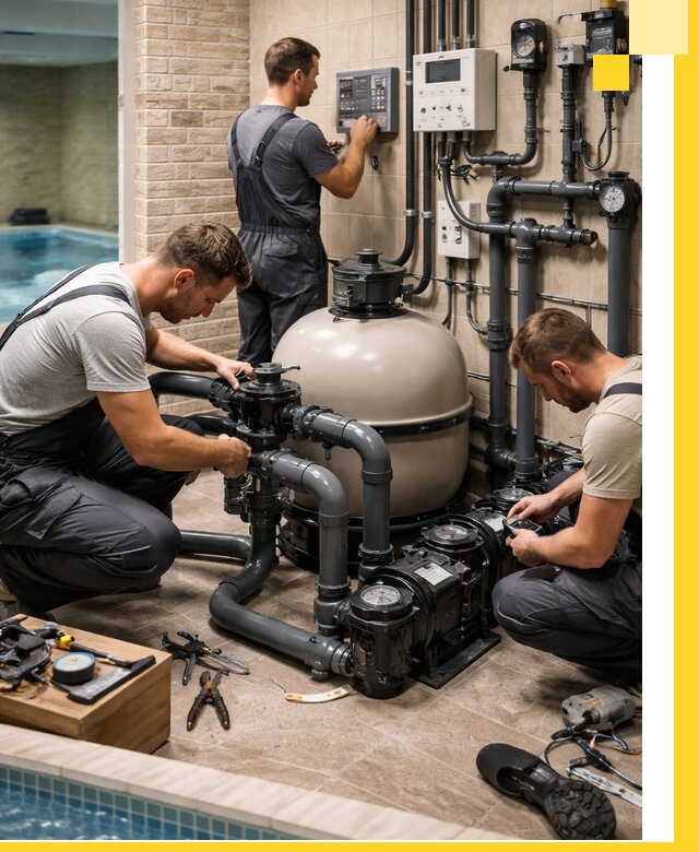 Комплексное оборудование для бассейнов под ключ в Кузнецке