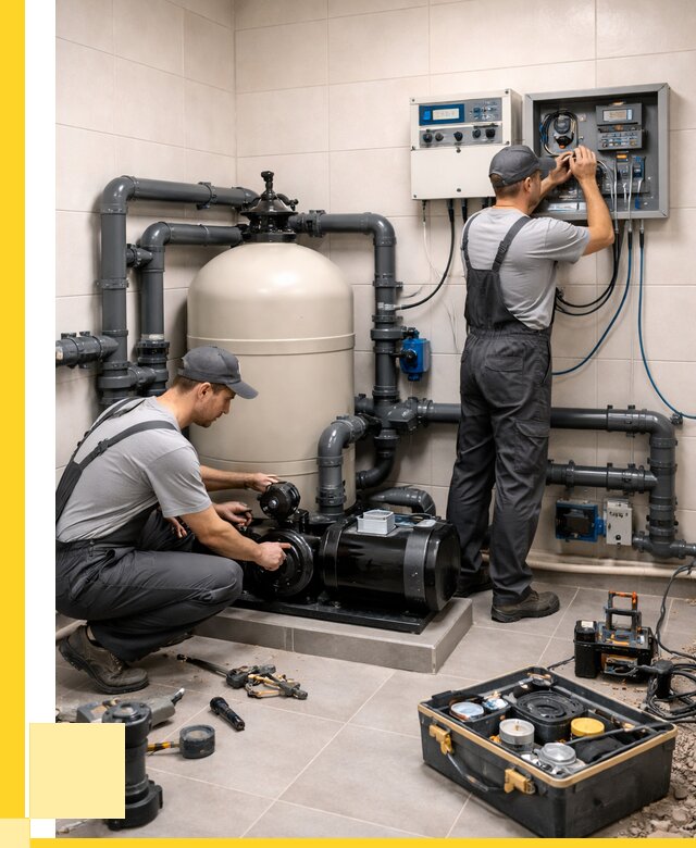 Монтаж оборудования для бассейнов в Кузнецке от 41696 р. | ЭриданКнц