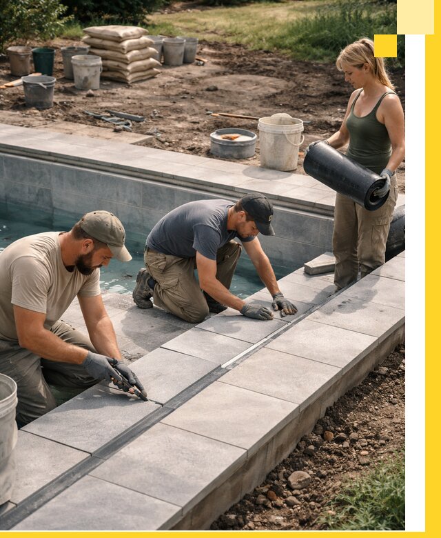 Строительство и монтаж уличных бассейнов под ключ в Кузнецке