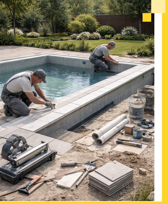 Строительство открытых бассейнов под ключ в Кузнецке профессионально