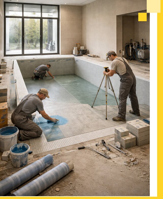 Проект и строительство закрытых бассейнов в Кузнецке под ключ