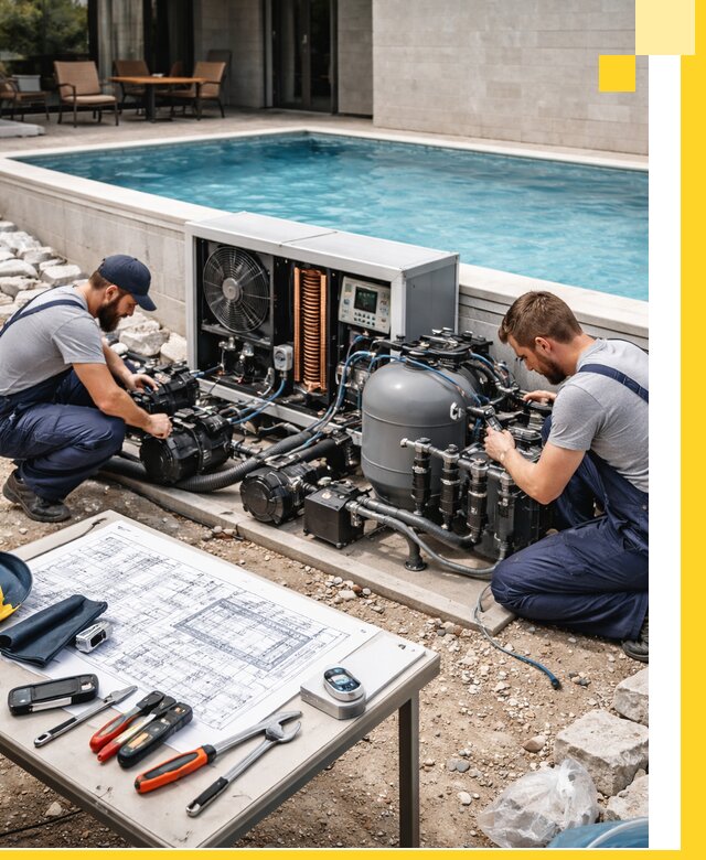 Проектирование и монтаж бассейнов с подогревом в Кузнецке