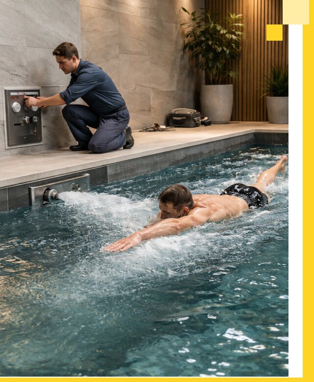 Проектирование и монтаж бассейнов с противотоком в Кузнецке