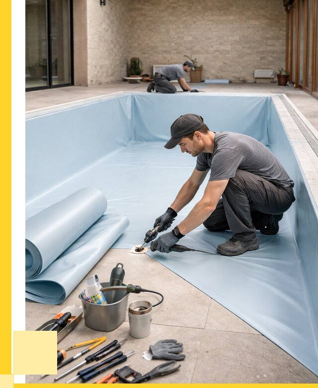 Пленка ПВХ для бассейнов в Кузнецке от 2606 р. | ЭриданКнц