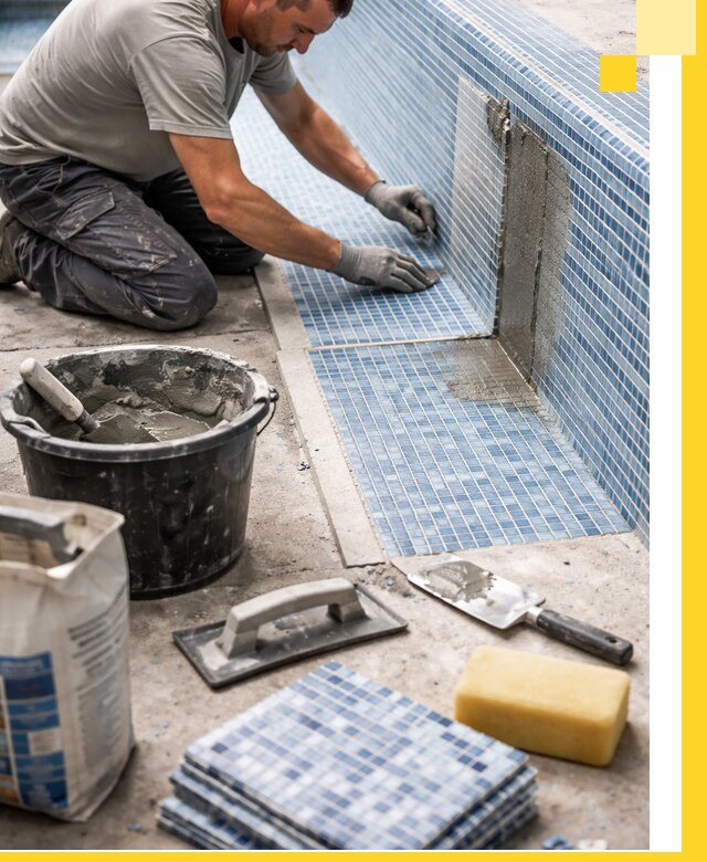 Укладка и ремонт мозаики для бассейнов под ключ в Кузнецке