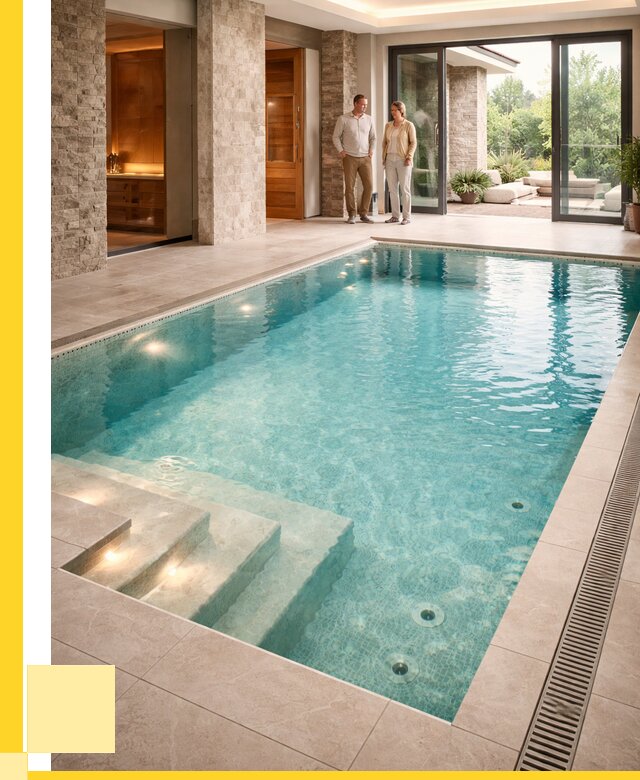 Бассейн во дворе в Кузнецке: проект, отделка от 1250880 р. | ЭриданКнц