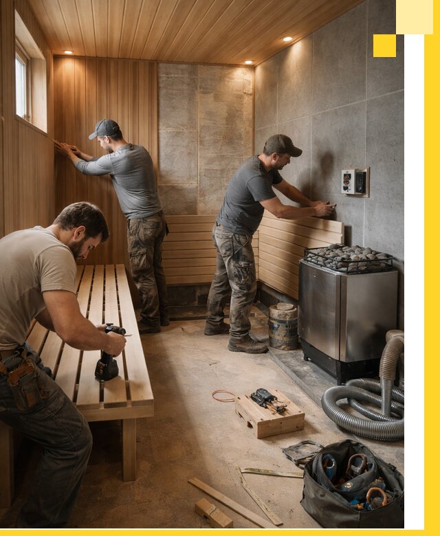Сауны под ключ в Кузнецке, проектирование, строительство, отделка