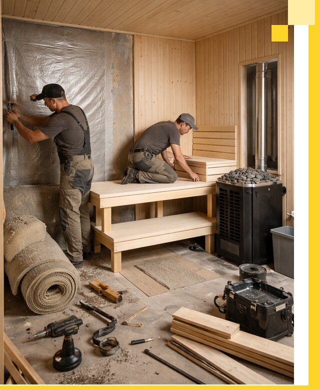 Проекты саун под ключ в Кузнецке дизайн и строительство