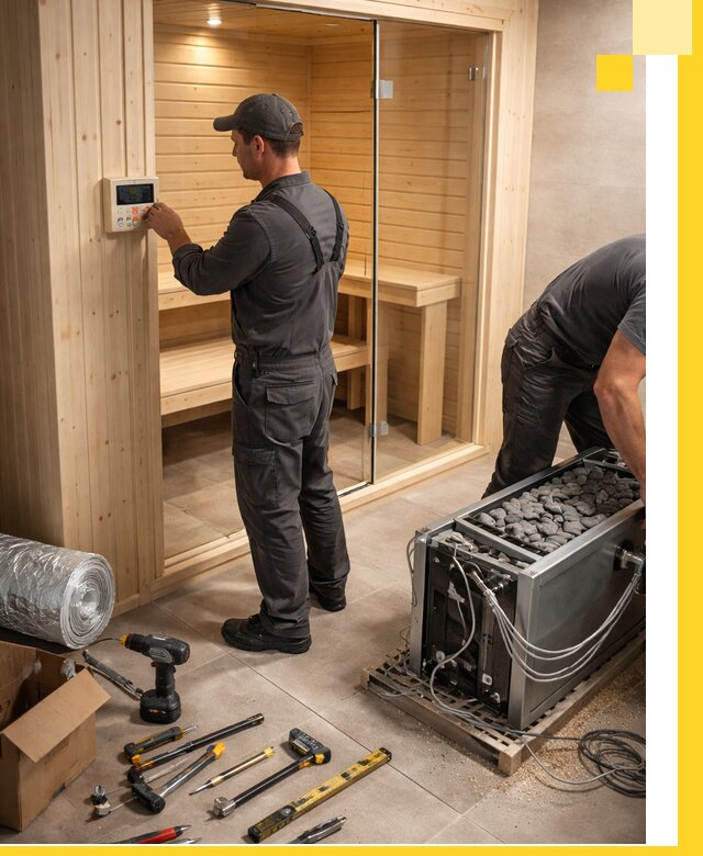 Поставка, установка и монтаж электрических саун в Кузнецке