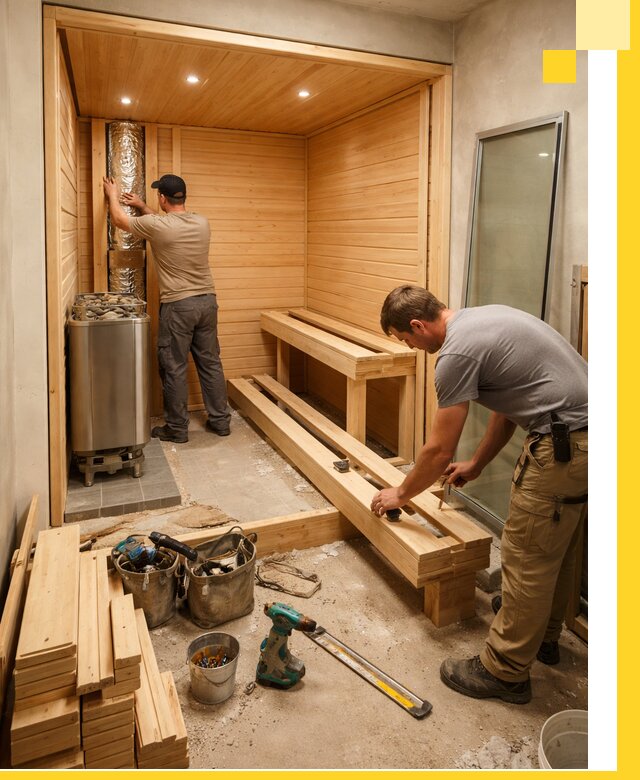 Проектирование и установка домашних саун под ключ в Кузнецке