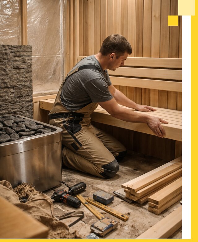 Сауны для дома под ключ с проектированием и монтажом в Кузнецке