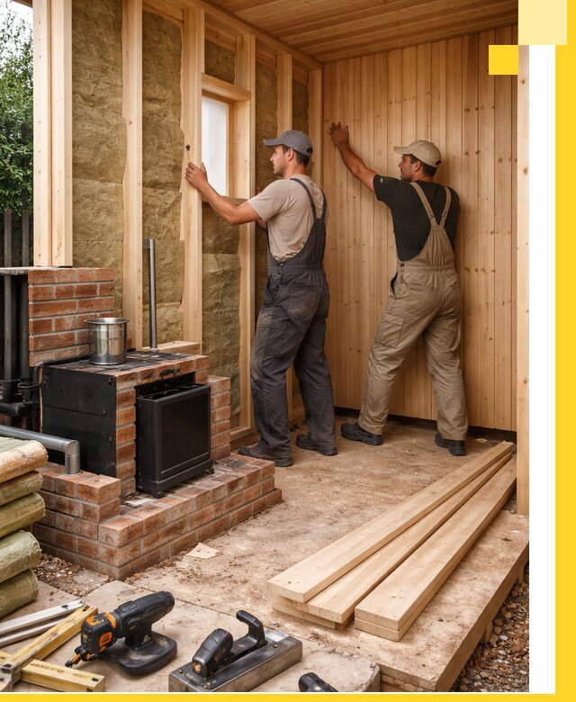 Строительство и установка дачных саун под ключ в Кузнецке