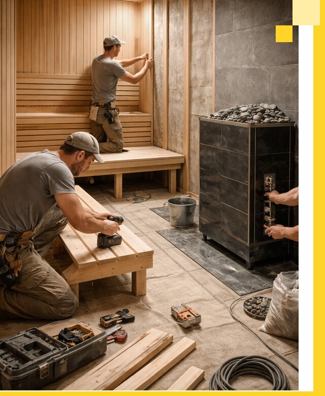 Дизайн и строительство интерьерных саун под ключ в Кузнецке