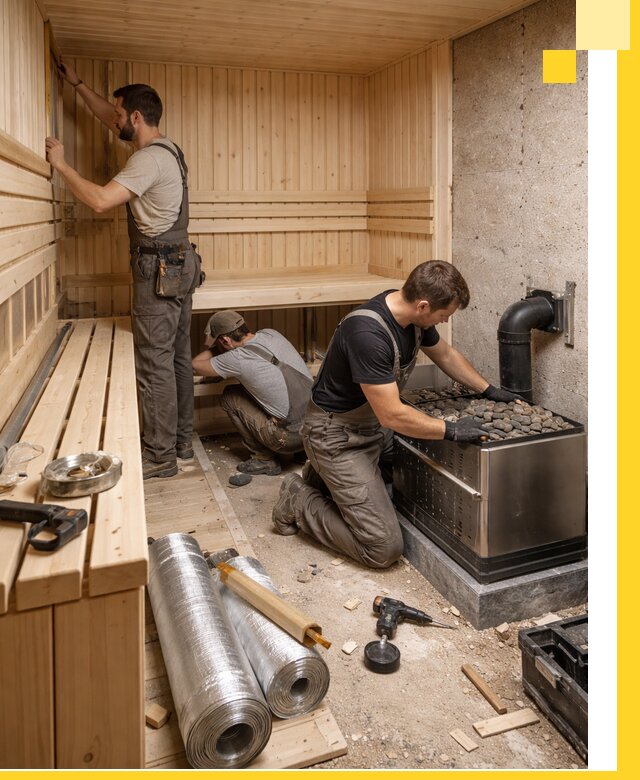 Индивидуальные сауны на заказ в Кузнецке под ключ, проект и монтаж