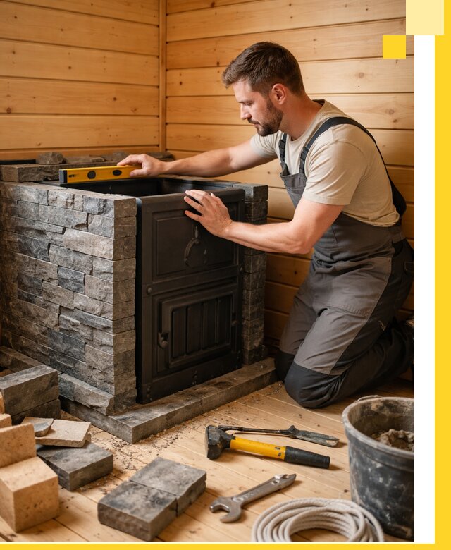 Производство и установка печей для саун под ключ в Кузнецке