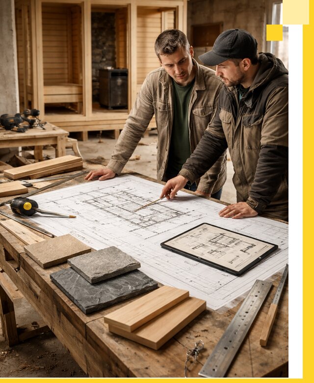 Проекты бань под ключ и планы строительства в Кузнецке