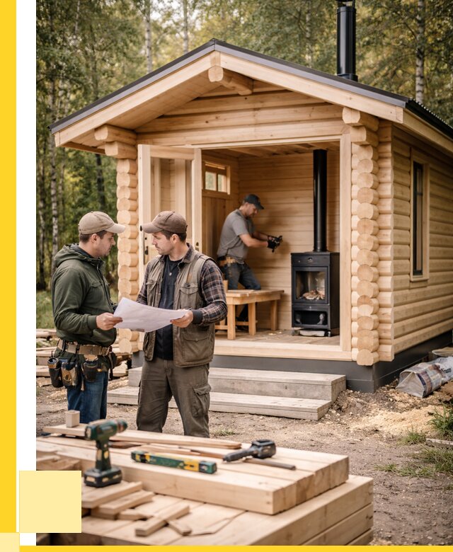 Монтаж бань под ключ в Кузнецке — от 208480 р. | ЭриданКнц