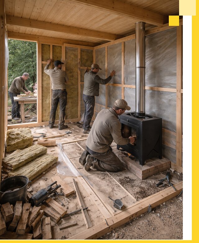 Профессиональный монтаж бань под ключ в Кузнецке для дома