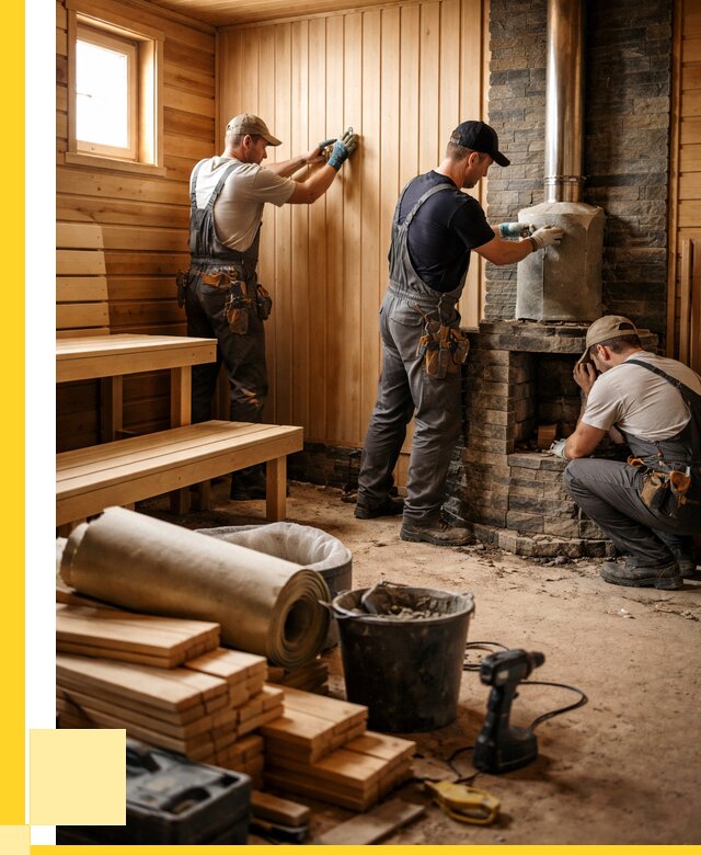 Ремонт бань под ключ в Кузнецке от 46908 р. | ЭриданКнц