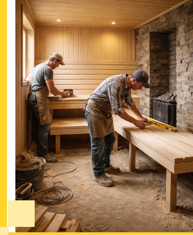 Отделка бани в Кузнецке: внутренняя отделка от 3127 р. | ЭриданКнц