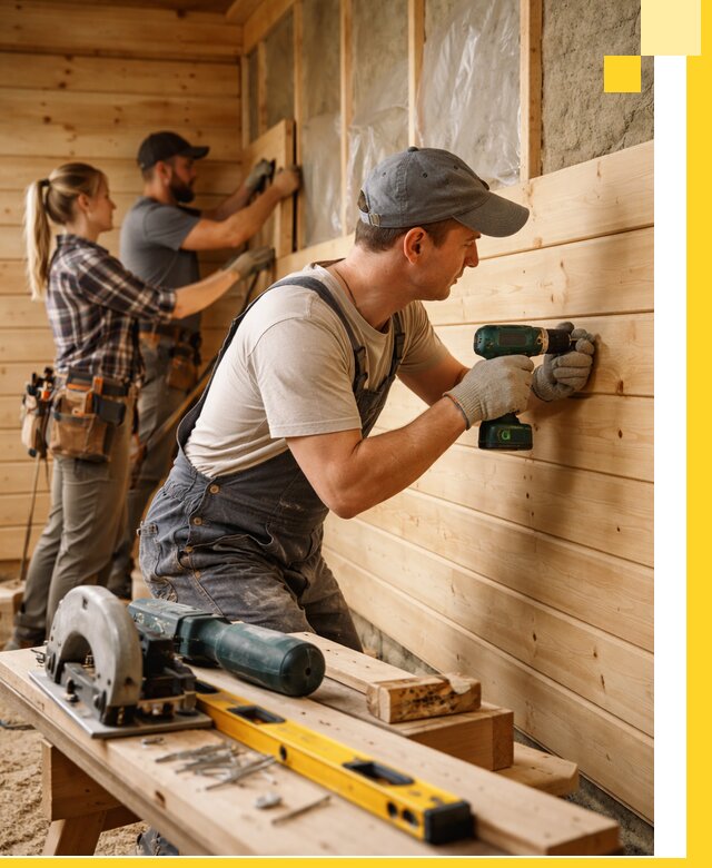 Обшивка бань под ключ в Кузнецке: отделка стен и потолков