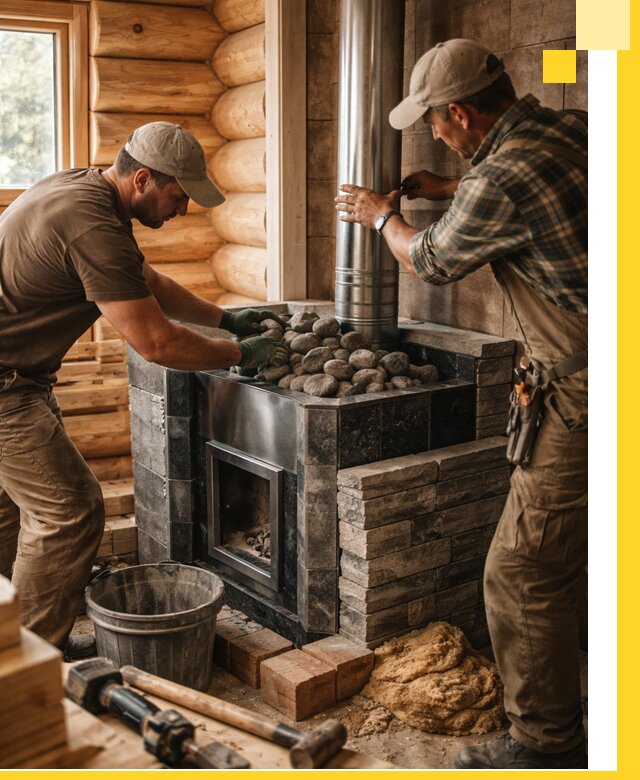 Строительство и отделка русских бань под ключ в Кузнецке