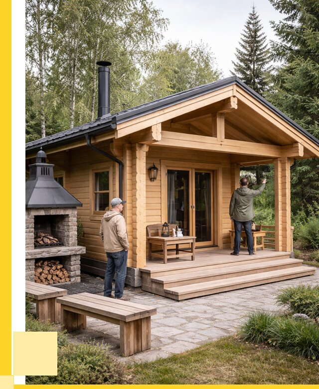 Деревянные бани под ключ в Кузнецке от 469080 р. | ЭриданКнц