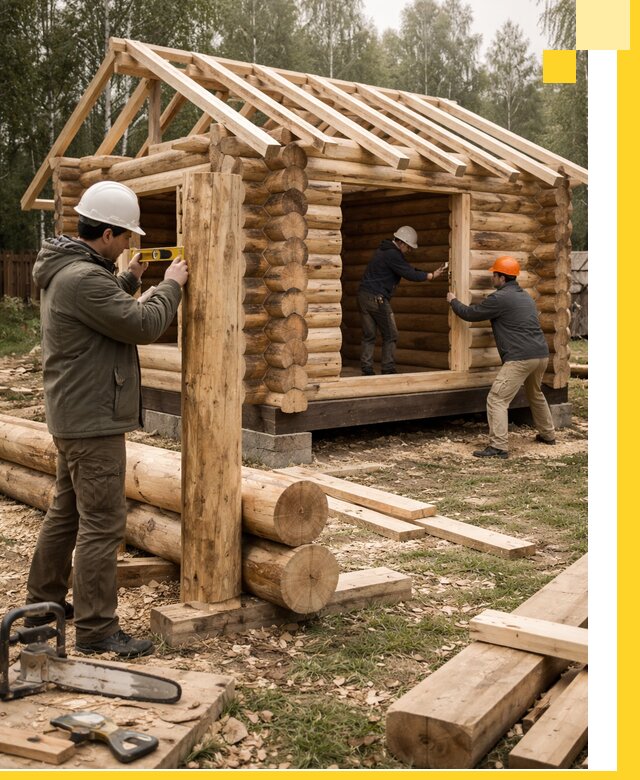 Строительство бань для дачи под ключ в Кузнецке с доставкой и монтажом