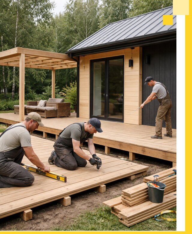 Строительство бань с террасой и бассейном под ключ в Кузнецке