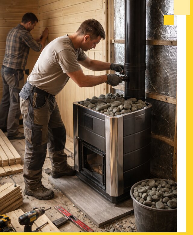 Проектирование и строительство парилок для бани в Кузнецке под ключ