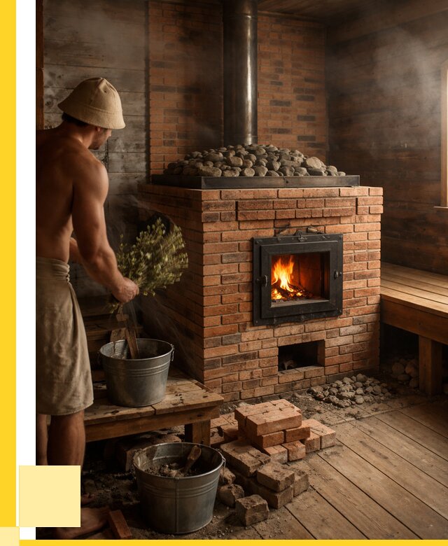Кирпичные банные печи в Кузнецке от 93816 р. | ЭриданКнц